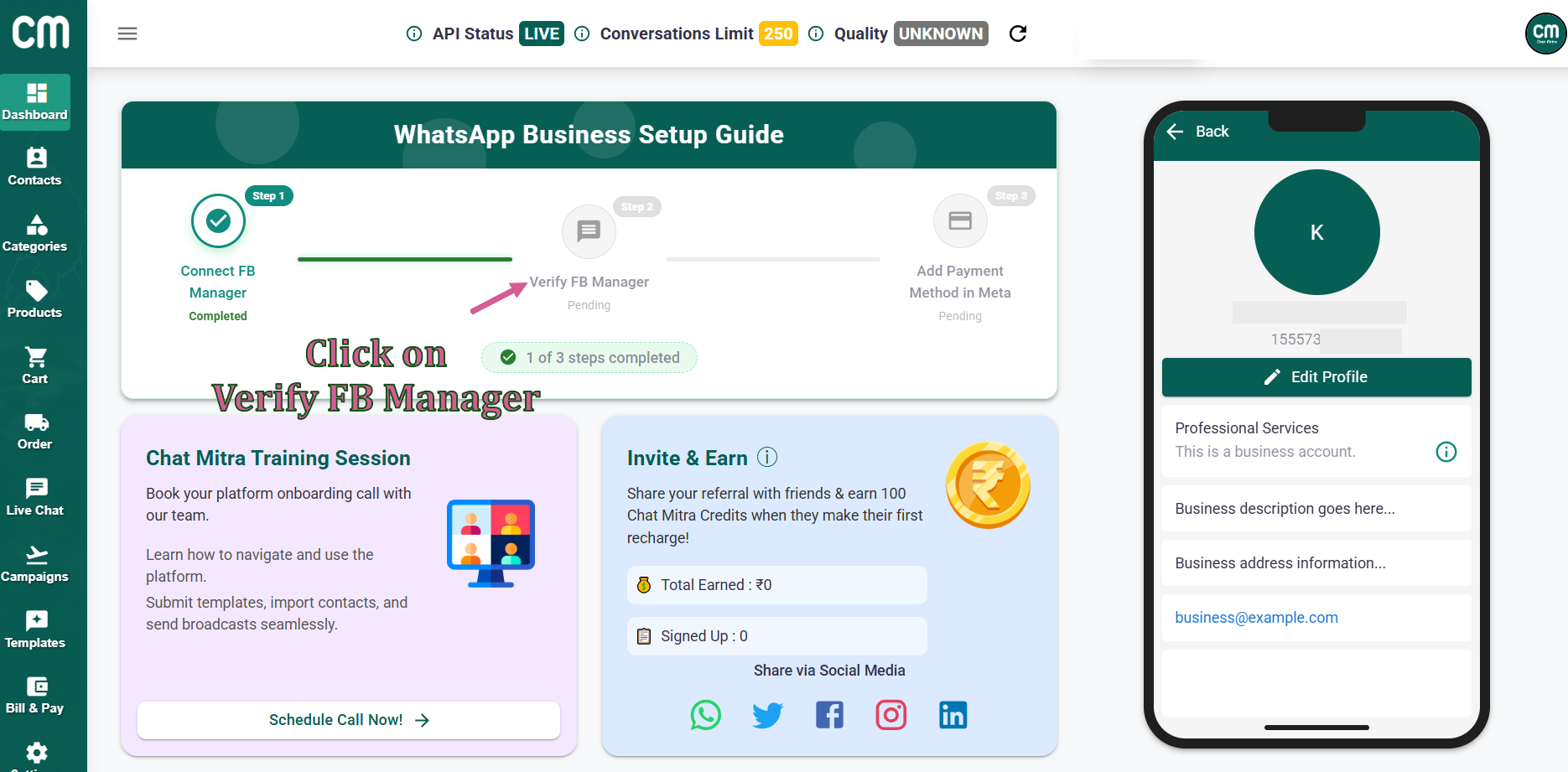 Step 1: Start the Meta Business Verification Process
